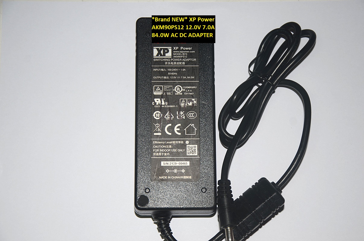 *Brand NEW* AKM90PS12 XP Power 12.0V 7.0A 84.0W AC DC ADAPTER